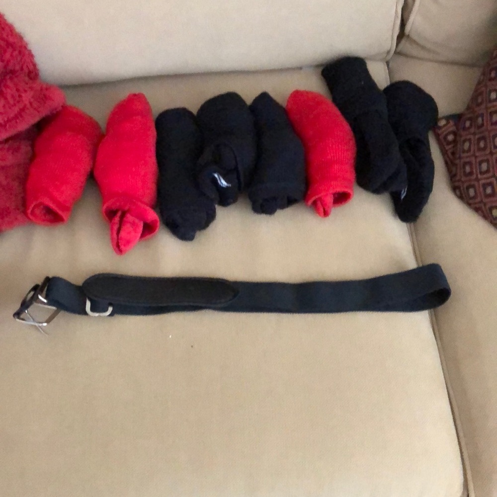 Softball socks and belt